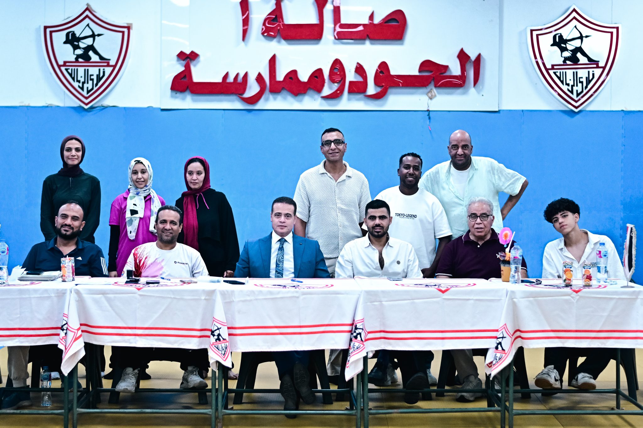 285 لاعبًا ولاعبة يجتازون اختبارات الأحزمة للكاراتيه بنادي الزمالك